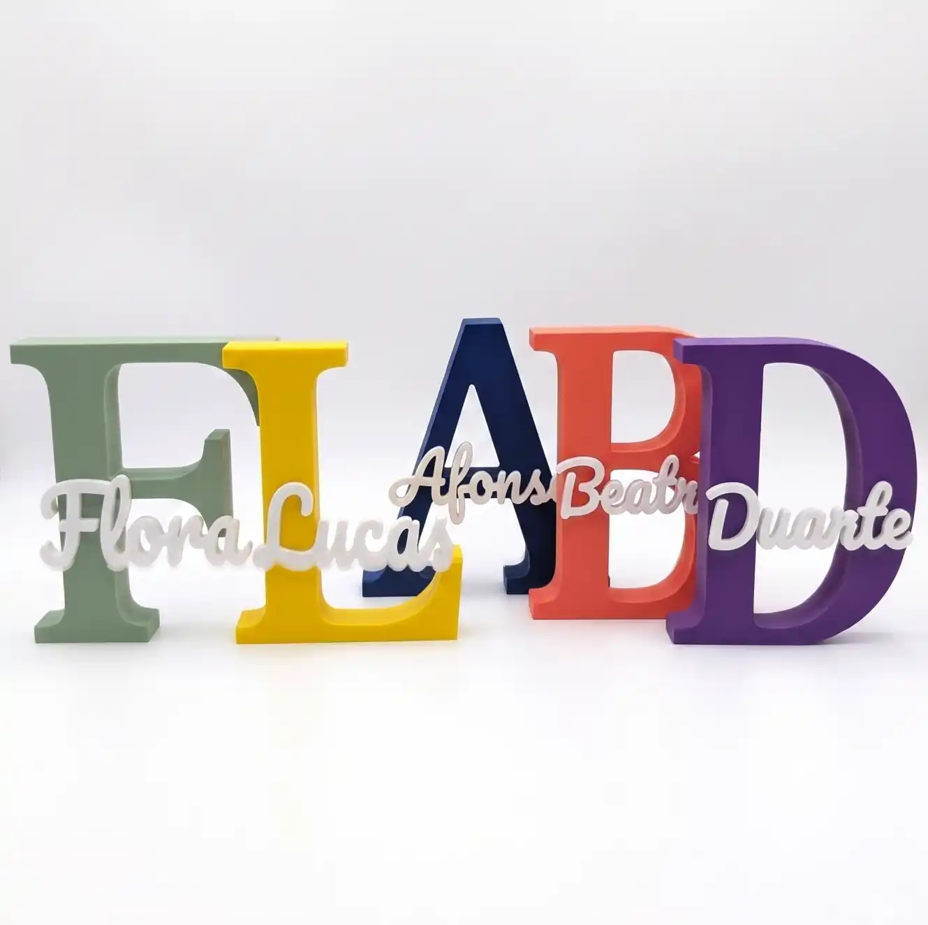 Letra Inicial Monograma 3D Personalizada