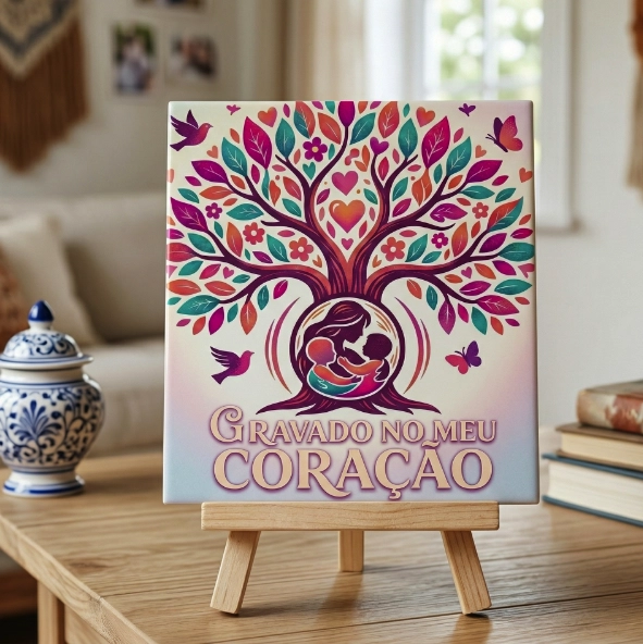 Azulejo Decorativo "Árvore da Família"